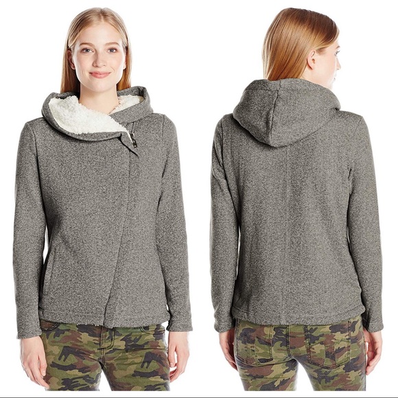 sherpa zip up hoodie womens